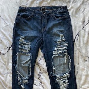 Fashion Nova ripped jeans